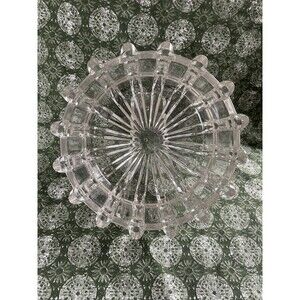 Vintage IMPERIAL, Smithsonian Institute (SI) Broken Column Clear 8 3/8" Bowl